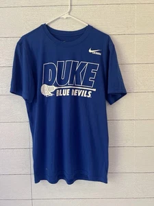 Nike Duke Lacrosse Blue Devils T-Shirt Medium Athletic Cut Kurzarm  - Bild 1 von 5