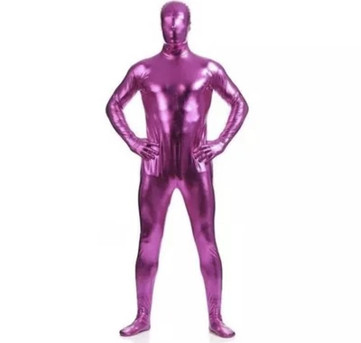 Aniler Men's and Women's Metallic Zipper Zentai red bronze green lime blue - Image 1 of 4