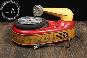 Electric Tin Litho Children’s Phonograph by Lindstrom (Model 777) - Picture 1 of 10