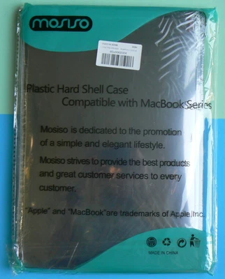 MOSISO Plastic Hard Shell Case MacBook A13 Ser,black,13"Case,A1932/A2179/A2337 - Image 1 of 3