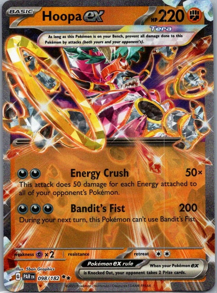 Hoopa ex, SV04: Paradox Rift, 098/182, Double Rare - Image 1 of 1
