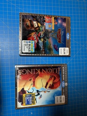 3d Blu-ray Movie Bundle Sealed New (Disney Cars2 & Lion King - Image 1 of 4