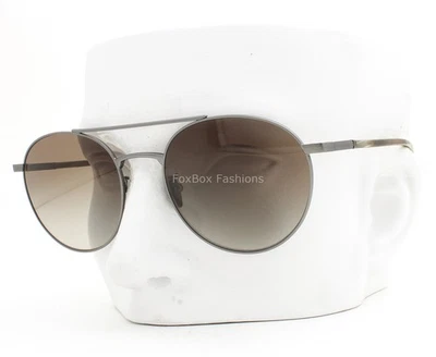Giorgio Armani Sunglasses Matte Gunmetal Brown Gradient AR6156 3003/8E with Case - Image 1 of 4