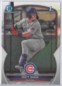 2023 Bowman 1st Draft - Chrome Matt Shaw #BDC-33 Refractor - Picture 1 of 3