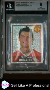 CRISTIANO RONALDO 2006-07 MANCHESTER UNITED PANINI STICKERS 69 BGS 9.0 - Bild 1 von 2