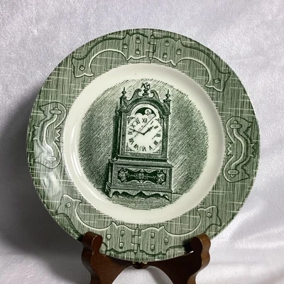 VTG Royal China The Old Curiosity Shop Bread & Butter Plates Grandfather Clock - Image 1 of 4