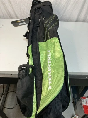 全新 带标签 Tourtrek Sunday Bag 高尔夫 绿色 黑色  — 第 1/4 张图片