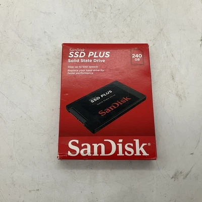 SanDisk SSD Plus 240GB Internal 2.5" SATA Drive (SDSSDA-240G-G25) New Unopened - Image 1 of 4