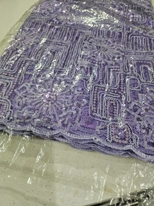 African Fabric Beautiful Lace Material 5yards - Picture 1 of 12