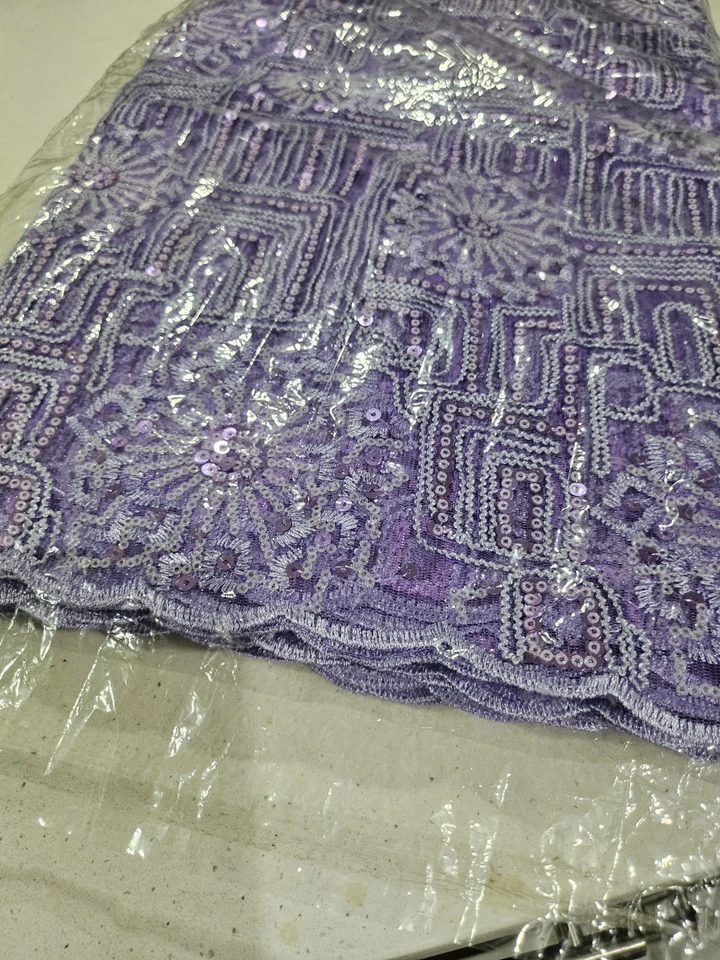 African Fabric Beautiful Lace Material 5yards - Image 1 of 4