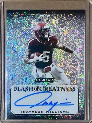 2019 Leaf Purple Flash of Greatness Trayveon Williams #FG-TW1 (AU, RC) - Image 1 of 2