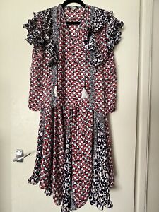 Diane Freis Vintage Silk Full circular Skirts2 Piece Set UK10-14