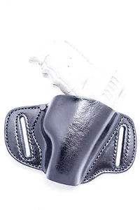 SCCY CPX-1 and CPX-2 9mm | Full Grain Leather OWB Pancake Belt Holster. USA MADE - Picture 1 of 14