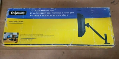 Fellowes Flat Panel Monitor Arm Desk Clamp Mount CRC80382 - Image 1 of 4