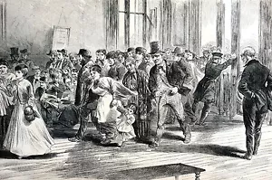 Bleecker Street Greenwich Village 1871 BANCO DE AHORROS Dinero Finanzas Impresión Mate - Imagen 1 de 7