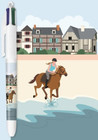 BIC STYLO 4 COULEURS COLLECTOR - COLLECTION " NORMANDIE " ( FRANCE )