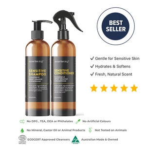 Essential Dog | 2 x 500ml Natural Dog Shampoo & Conditioner (Sensitive Skin) - Picture 1 of 3