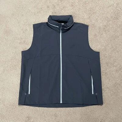 Cutter & Buck Vapor Water Repellent Stretch Full Zip Rain Vest Gray - Men's XXL - Image 1 of 4