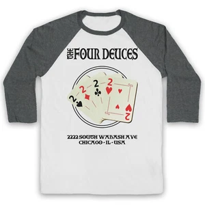 BOARDWALK UNOFFICIAL EMPIRE THE FOUR DEUCES GANGSTER 3/4 SLEEVE BASEBALL TEE - Picture 1 of 11