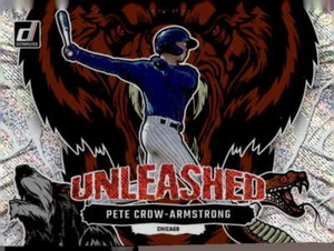 2023 Donruss #U10 Pete Crow-Armstrong Unleashed Rapture Chicago Cubs (P) - Picture 1 of 2