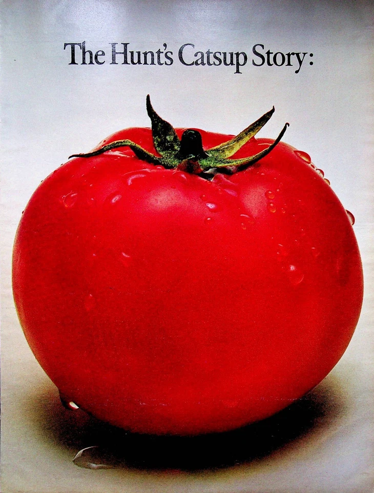 1967 Hunt's Catsup Print Ad Big Red Tomato Story - Image 1 of 1