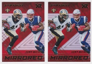 2 KARTEN LOT 2018 PANINI XR ALVIN KAMARA & SONY MICHEL MIRRORED CARD /35 - Bild 1 von 2