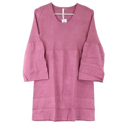 NY Collection Women's Bell Sleeve Empire Waist Sweater Dress, Petite Large, Rose - Image 1 of 3