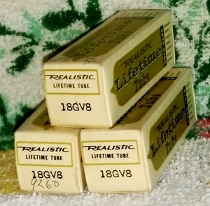 Nuevo de lote antiguo Realistic Lifetime Goldclad 18GV8 (PCL85) tubo de vacío radio TV válvula, PROBADO - Imagen 1 de 4