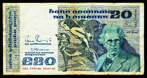 IRLAND. 20 Pounds 20.09.1990. 73c. - Bild 1 von 2
