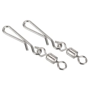 Emerillon Roulant Pêche avec Accrochage Snap, 60 Paquet 9lb Pêche Terminal - Imagen 1 de 7