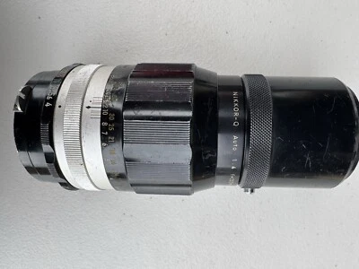 Lente Nikkor-Q Auto 1:4 f=20 cm Nippon Kogaku Japón No. 440236 200mm Foto 1 de 4