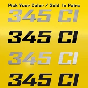 345 CI Cubic Inch Decal Graphic Fits Chevrolet Corvette Convertible, Pontiac - Picture 1 of 7