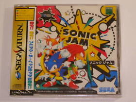 New Sega Saturn  Sonic Jam Sonic Jam SS Game W/Box Manual JP Rare