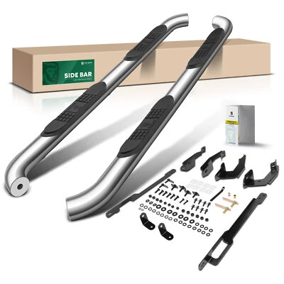 3-дюймовые хромированные круглые боковые подножки S/S 304 для Ford Explorer 2011-2019 Sport Utility - Изображение 1 из 4