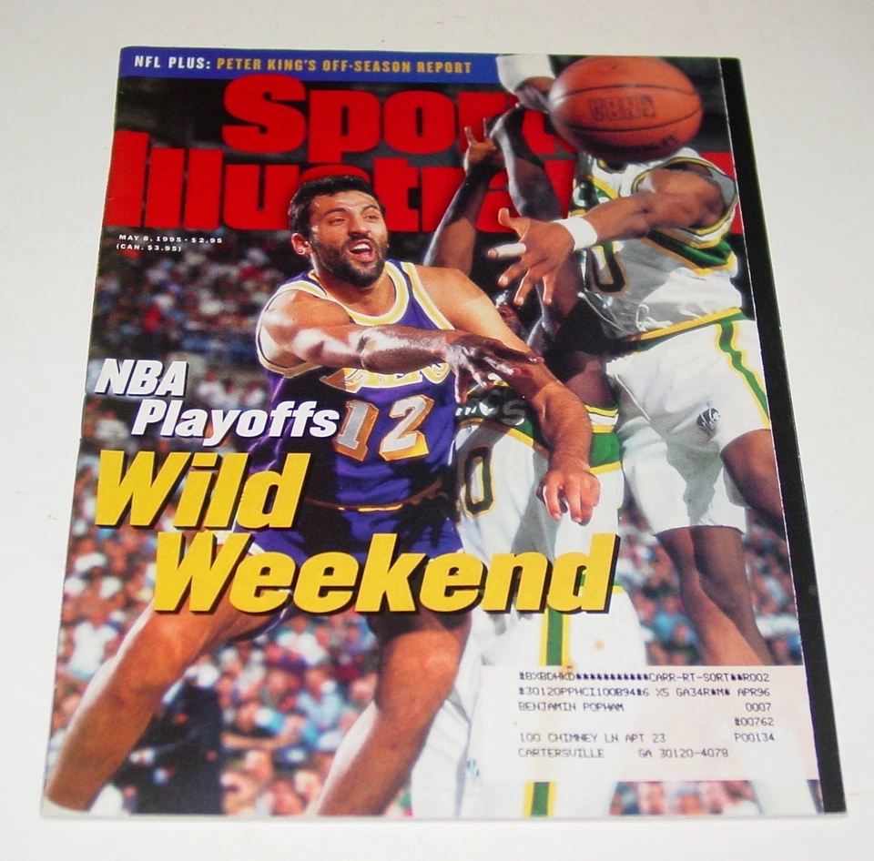 VLADE DIVAC - Sports Illustrated SI - Los Angeles LA Lakers 1995 - Image 1 of 1