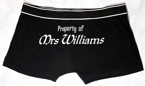 Wedding boxer shorts, Groom boxers, Wedding day boxers, Property of - Picture 1 of 1