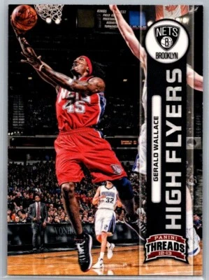 2012-13  PANINI THREADS BASKETBALL 26 HIGH FLYERS GERALD WALLACE NETS - Image 1 of 2