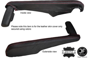 COVER IN PELLE RIVESTIMENTO FRENO A MANO CUCITURE ROSSE ADATTO A BMW MINI PACEMAN 2013-2016 - Foto 1 di 3