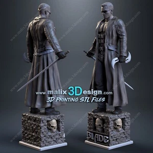 FIGURINE DE 20CM DE HAUT blade   figurine fan art - Imagen 1 de 2