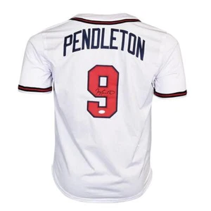 Terry Pendleton Signed Atlanta White Baseball Jersey (JSA) - Picture 1 of 3