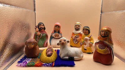 Natività Presepe In Terracotta Peruviano - Tema Arabo - Immagine 1 di 4
