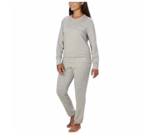 Calvin Klein Ladies' Casual Wear Lounge 2-Piece Crew Neck and Tracksuit Joggers - Picture 1 of 3
