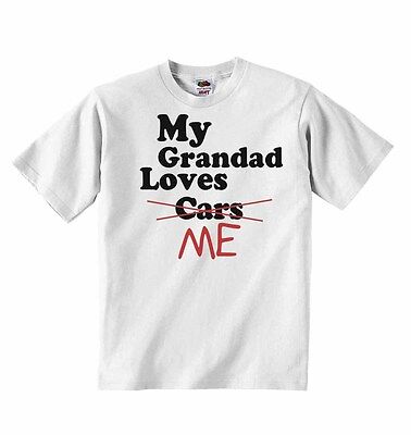 Mio Nonno LOVES ME NOT Auto-BABY BOYS GIRLS T-shirt Maglietta Tees Carino Regalo • 12.67€