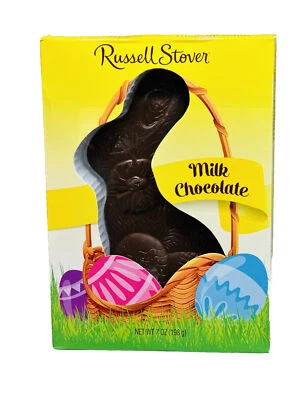 Solid Milk Chocolate Flatback Rabbit, 7oz See Below  - Image 1 of 4