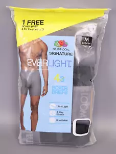 Fruit of the Loom Men's Everlight Underwear Size M, Black/Gray - Picture 1 of 5