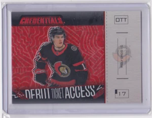 2023-24 UD CREDENTIALS DEBUT TICKET ACCESS HORIZONTAL RED /125 RIDLY GREIG #194 - Picture 1 of 2