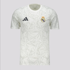Real Madrid Prematch Soccer Football Aeroready Shirt - 2025 2026 Adidas Spain