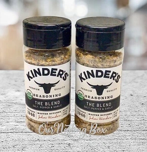 2 Kinders Organic The Blend Salt Pepper & Garlic Seasoning 3.5oz Each - Picture 1 of 2