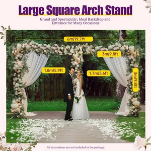 Soporte Boda 3x6m Fondo Soporte Cortina Marco Fotografía Decoración - Imagen 1 de 20