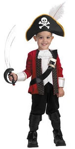El Capitan Child Boys Costume Top With Jacket Halloween Fancy Dress Disguise - Picture 1 of 1